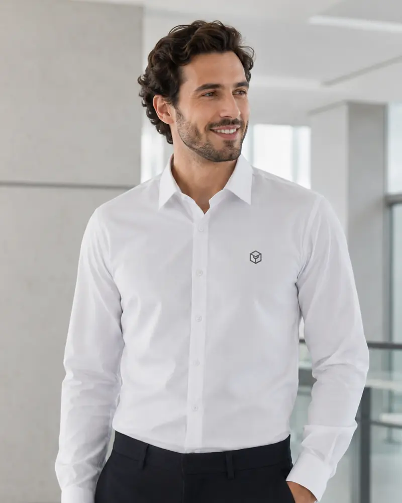 modelo camisa social bordada